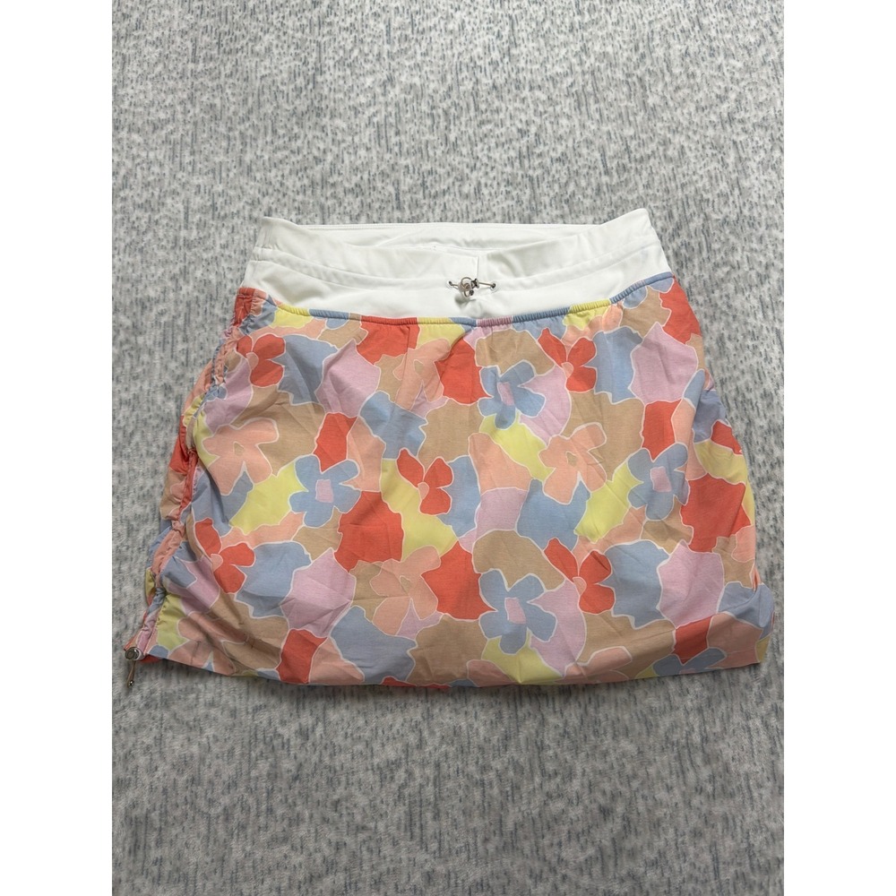 TravisMathew Dune Grass Floral Active Skort Womens Large Multi Color 1LE071 NEW